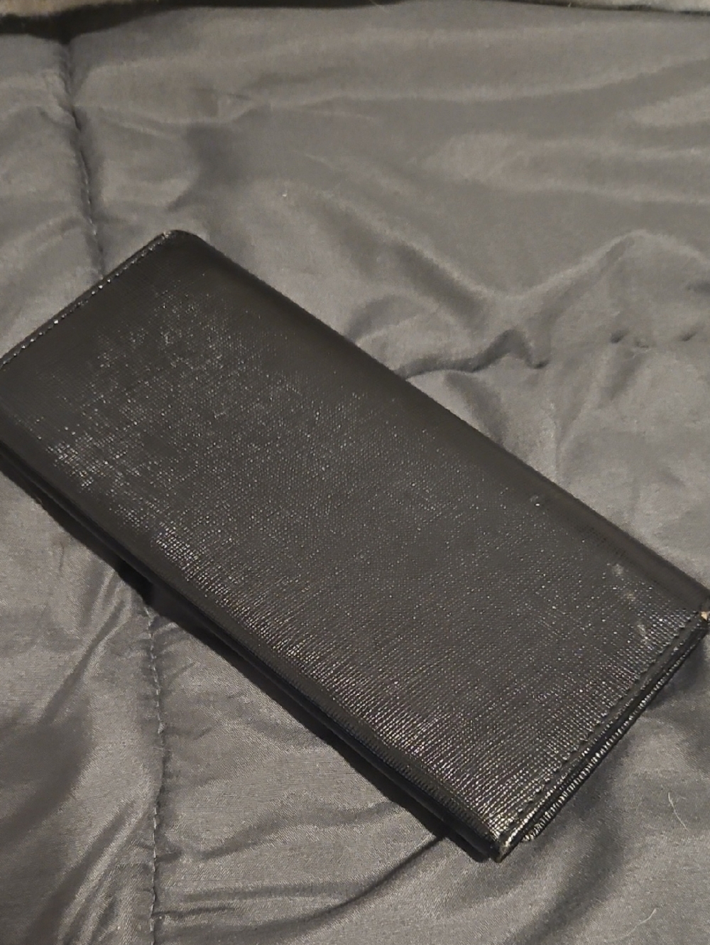 Prada Black Textured Saffiano Long Wallet - Picture 6 of 6